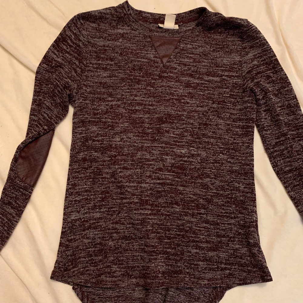 Maroon long sleeve dress shirt
